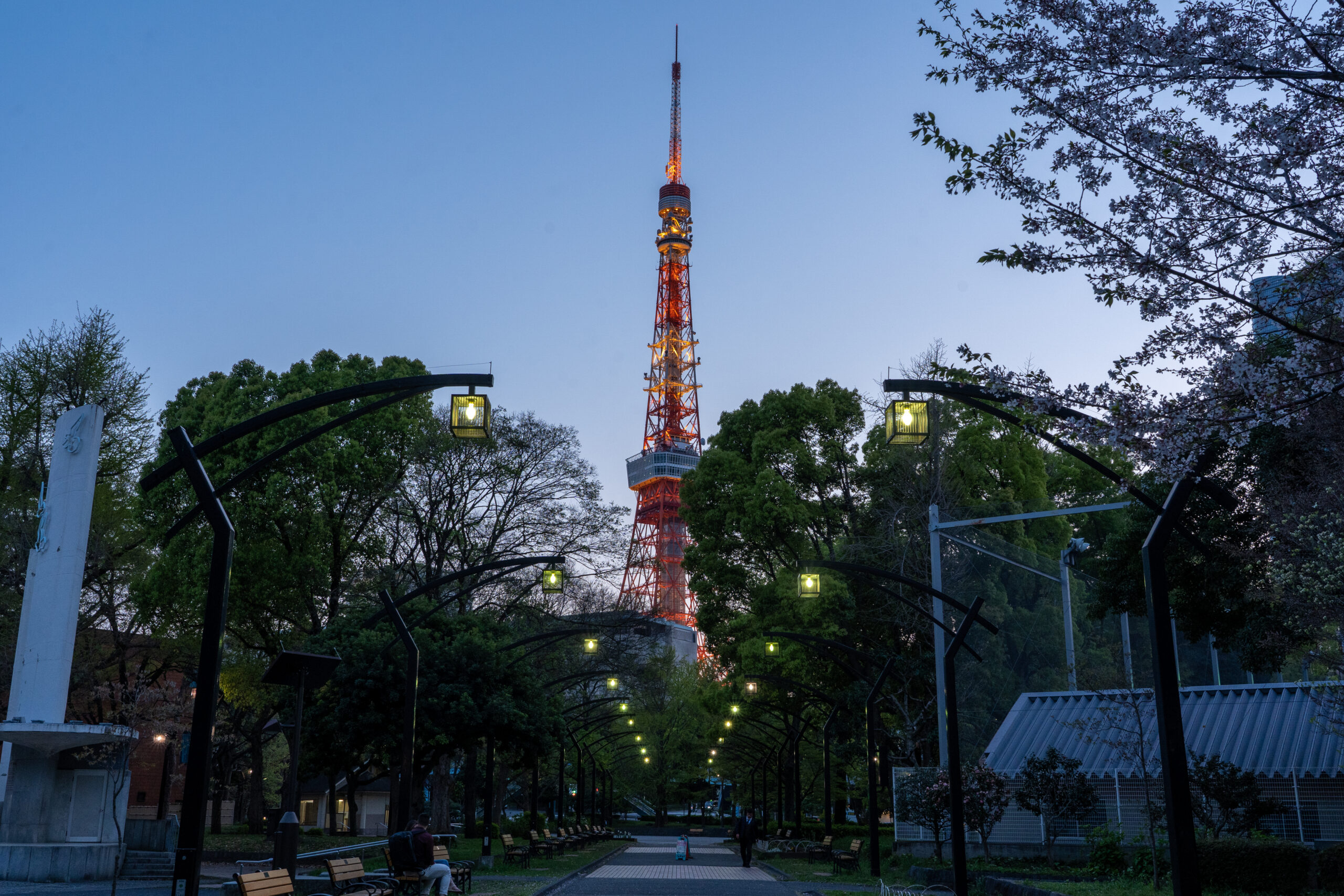 Tokyo Tower seen from Shiba Park